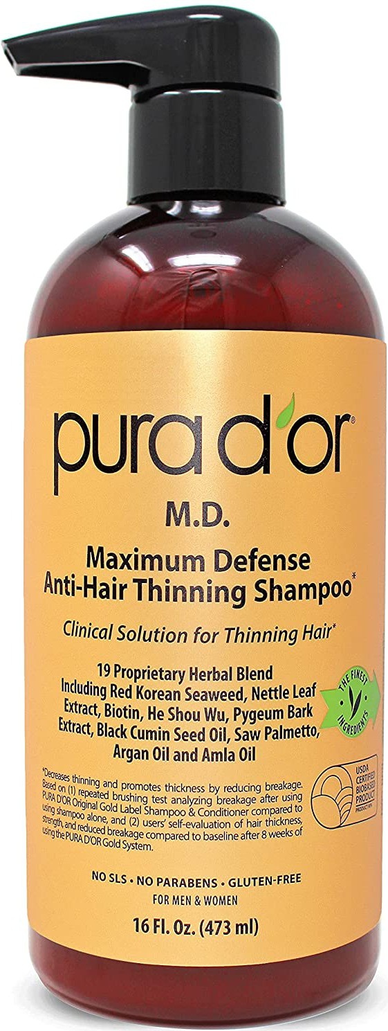 PURA D'OR M.d. Anti-hair Thinning Shampoo With Coal Tar