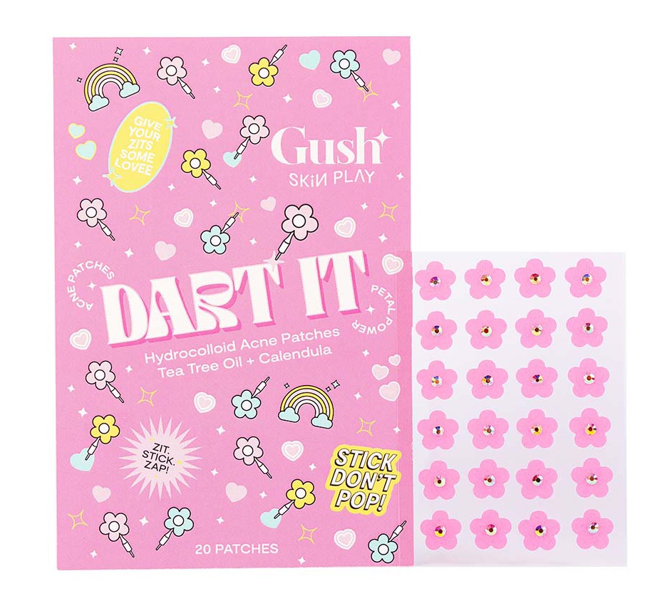 Gush Beauty Dart It Hydrocolloid Pimple Patches For Healing Acne Zits And Blemishes Petal Powder