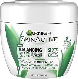 Garnier SkinActive Balancing 3-in-1 Moisturizer Day/Night Mask, Lotion