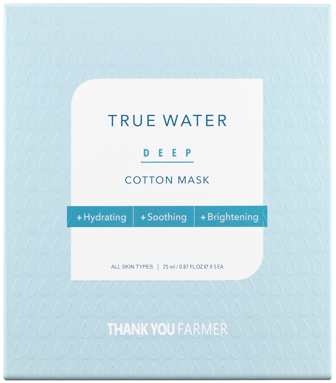 Thank You Farmer True Water Deep Cotton Mask