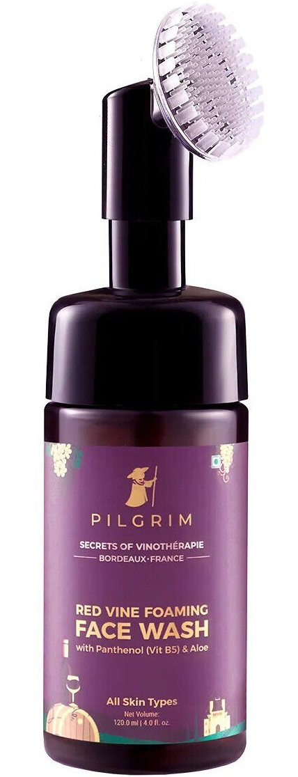 Pilgrim Red Vine Foaming Face Wash W/ Brush