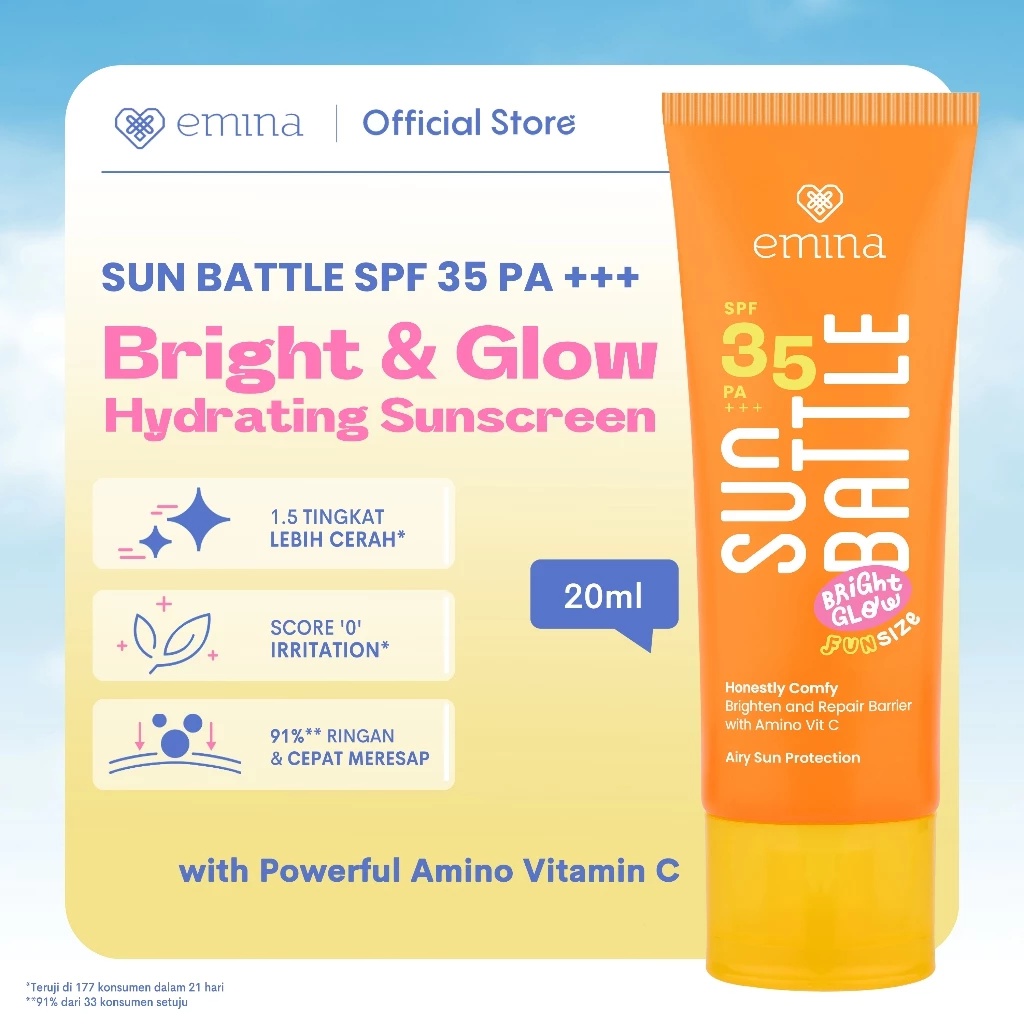 Emina Sun Battle Bright Glow SPF 35 Pa+++