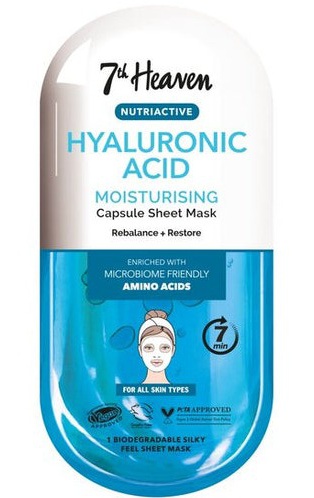 7th Heaven Nutriactive Hyaluronic Acid Moisturising Capsule Sheet Mask