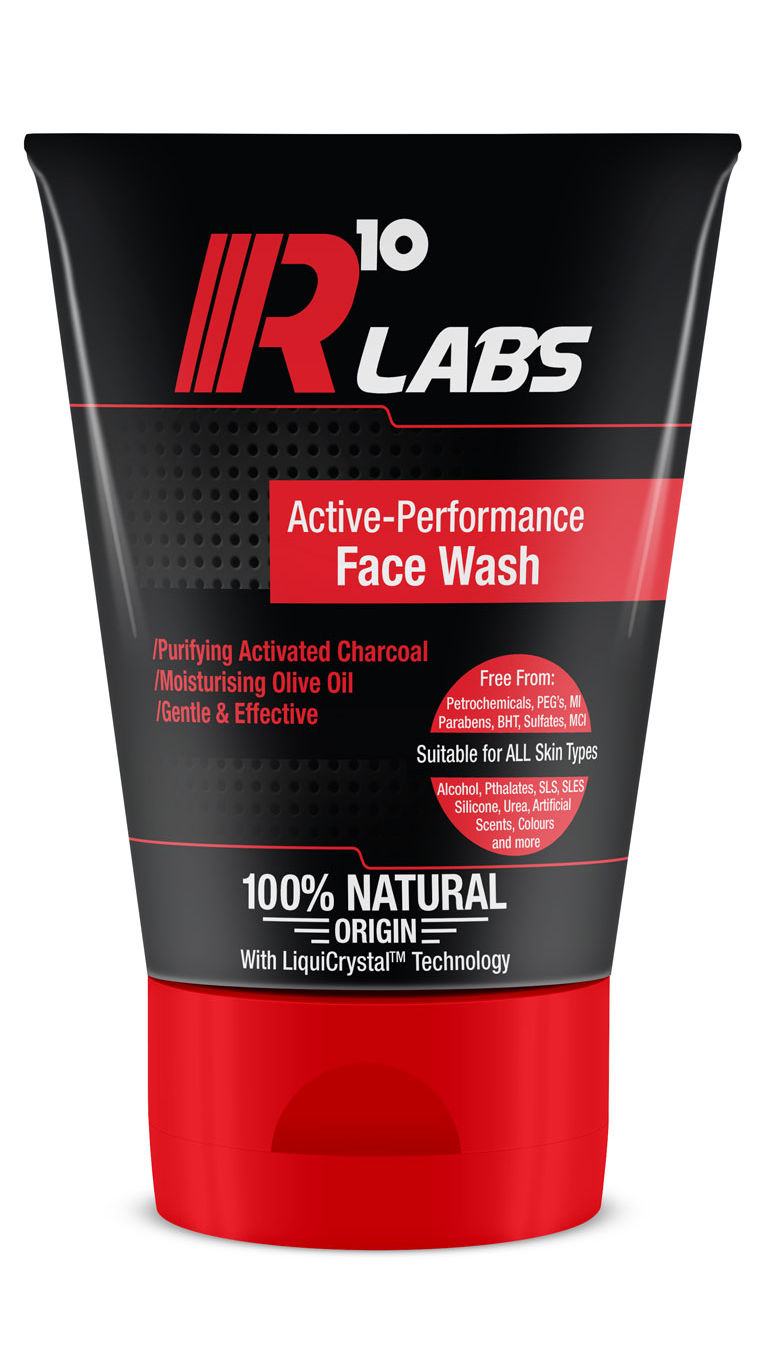 R10 Labs Active-Performance Carbon Face Wash