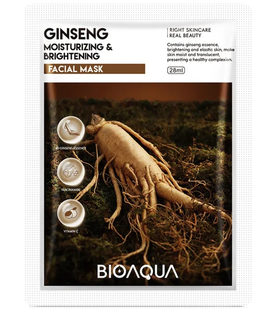 BioAqua Ginseng Moisturizing & Brightening Facial Mask