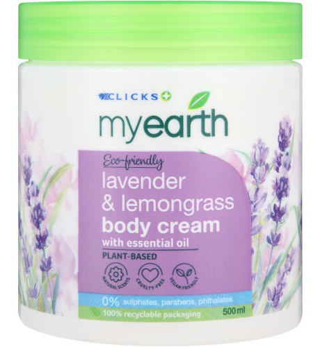 Clicks MyEarth Lavender And Lemongrass Body Cream