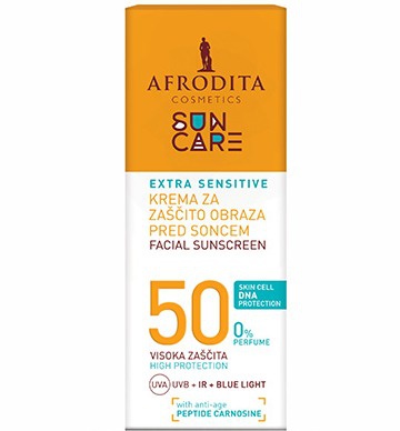 Afrodita Sun Care Extra Sensitive Facial Sunscreen SPF 50