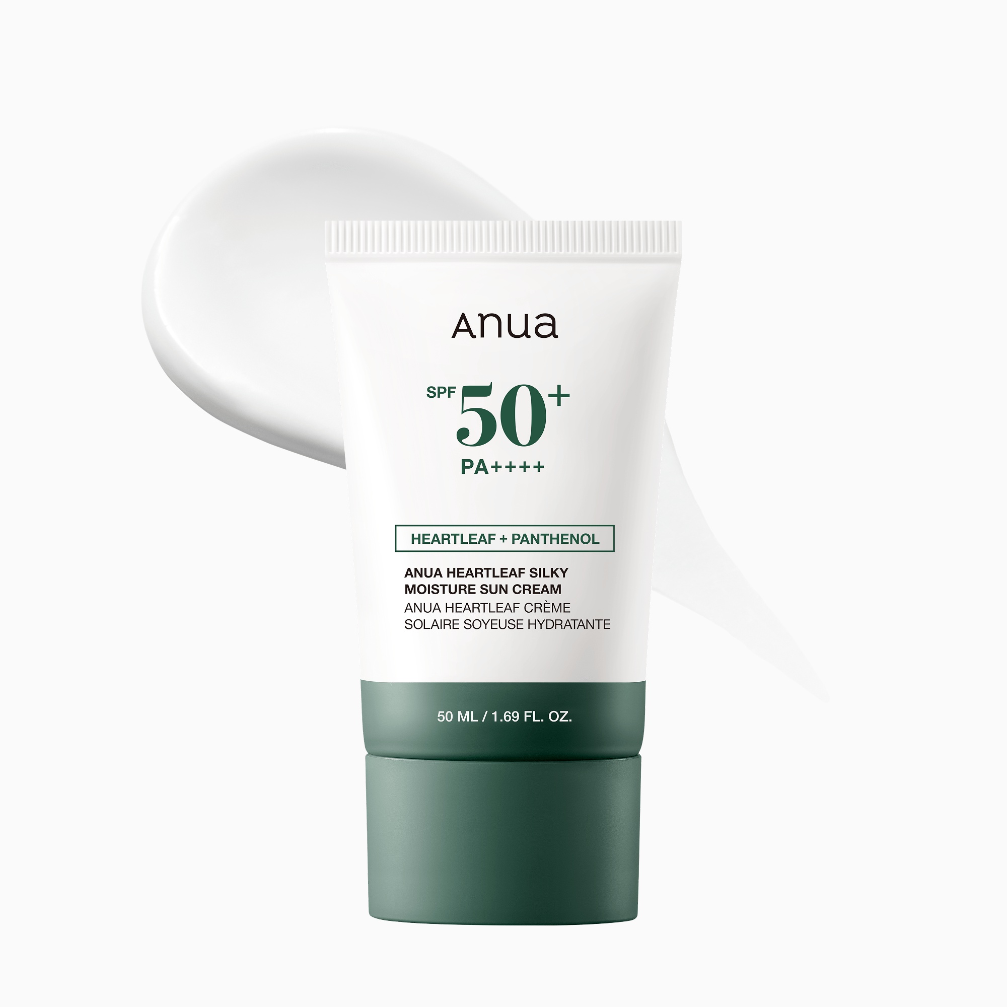 Anua Heartleaf Silky Moisture Mild Sunscreen, Broad Spectrum SPF 50+