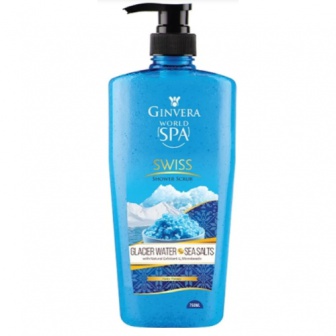 Ginvera World Spa Glacier Water And Sea Salt Shower Scrub