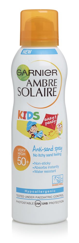 Garnier Ambre Solaire Kids Sensitive Anti-Sand Sun Cream Spray Spf 50+