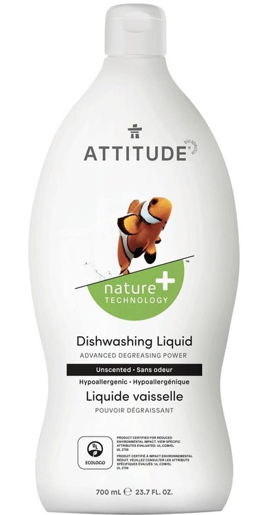 Attitude Nature+ Dish Soap - Unscented
