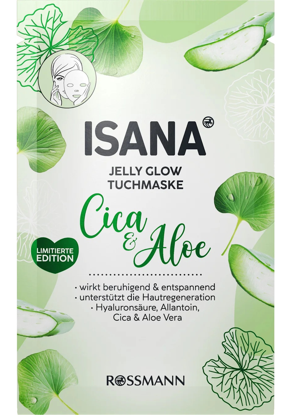 Isana Cica & Aloe Jelly Glow Tuchmaske