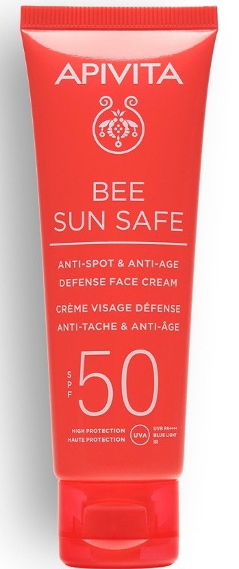Apivita Bee Sun Safe Anti-Spot & Anti-Age Defense Face Cream SPF 50
