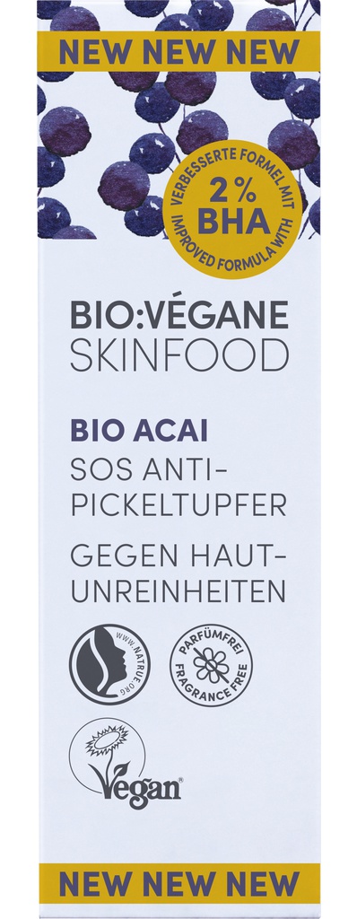 BIO-VÉGANE Skinfood Bio Acai SOS Anti-Pickeltupfer