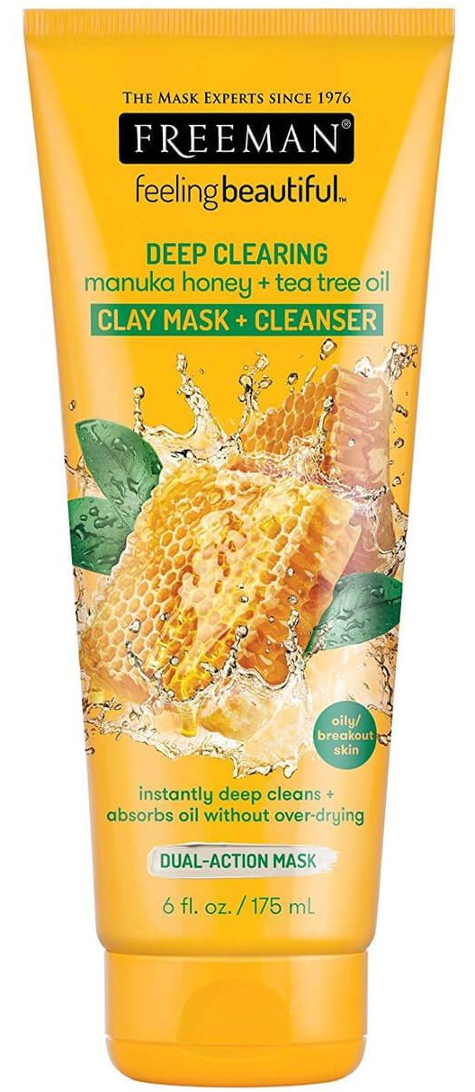 Freeman Deep Clearing Manuka Honey & Tea Tree Oil Clay Mask + Cleanser