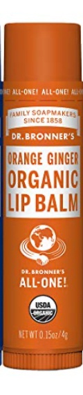 Dr Bronner Organic Lip Balm - Orange Ginger