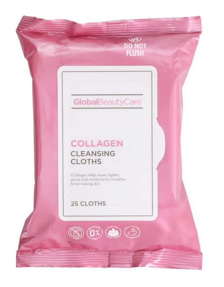 Global Beauty Care Collagen Cleansing Cloths