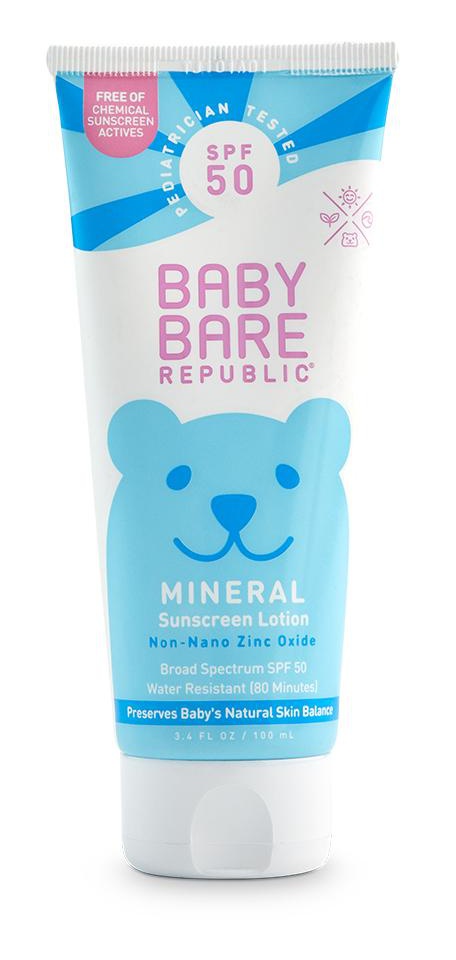 Bare Republic Mineral SPF 50 Baby Sunscreen Face & Body Lotion