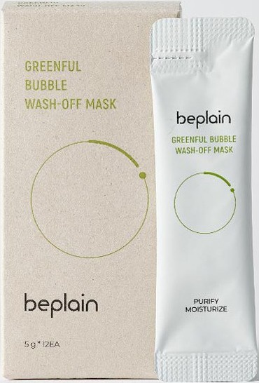 Be Plain Greenful Bubble Wash-off Mask