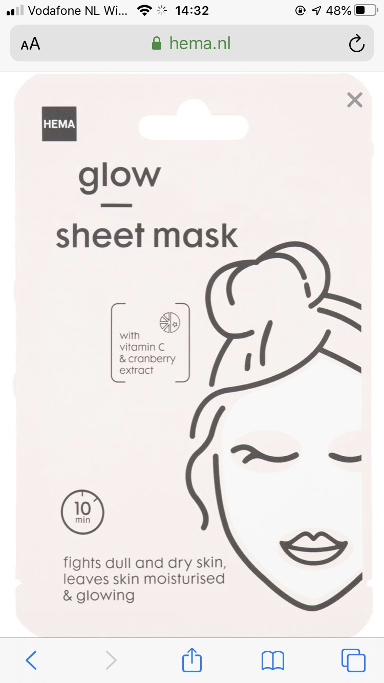 Hema Glow Sheet Mask