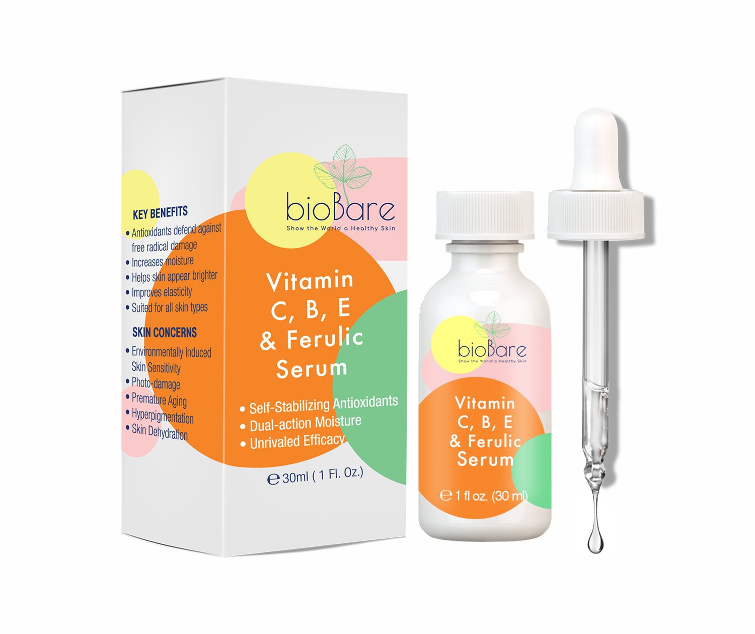 BioBare Vitamin C, B, E & Ferulic Serum