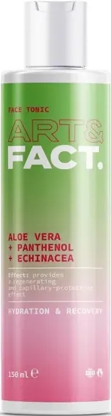 ART&FACT. Face Tonic With Aloe Vera, Panthenol And Echinacea Extract