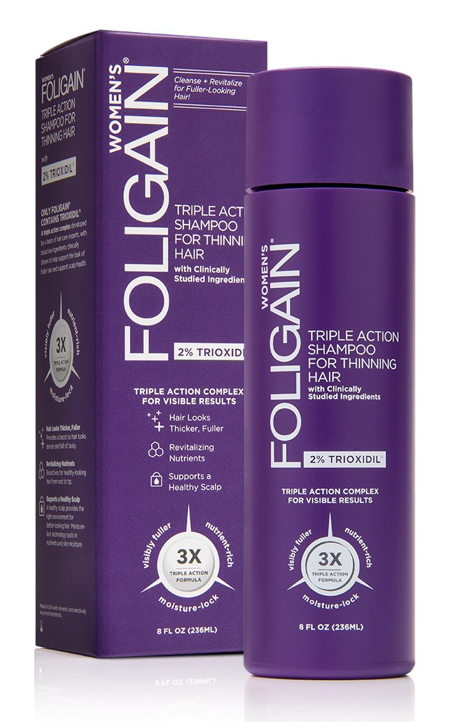 Foligain Triple Action Shampoo For Thinning Hair For Women