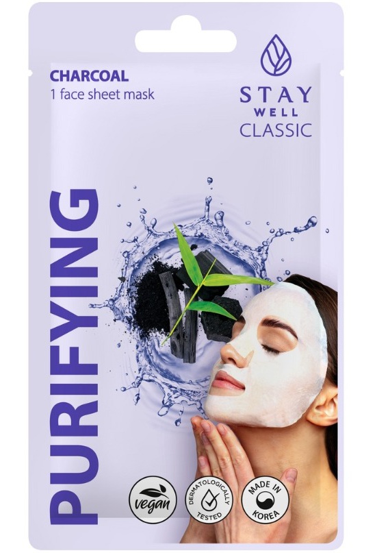 Stay Well Classic Mask Purifying Charcoal