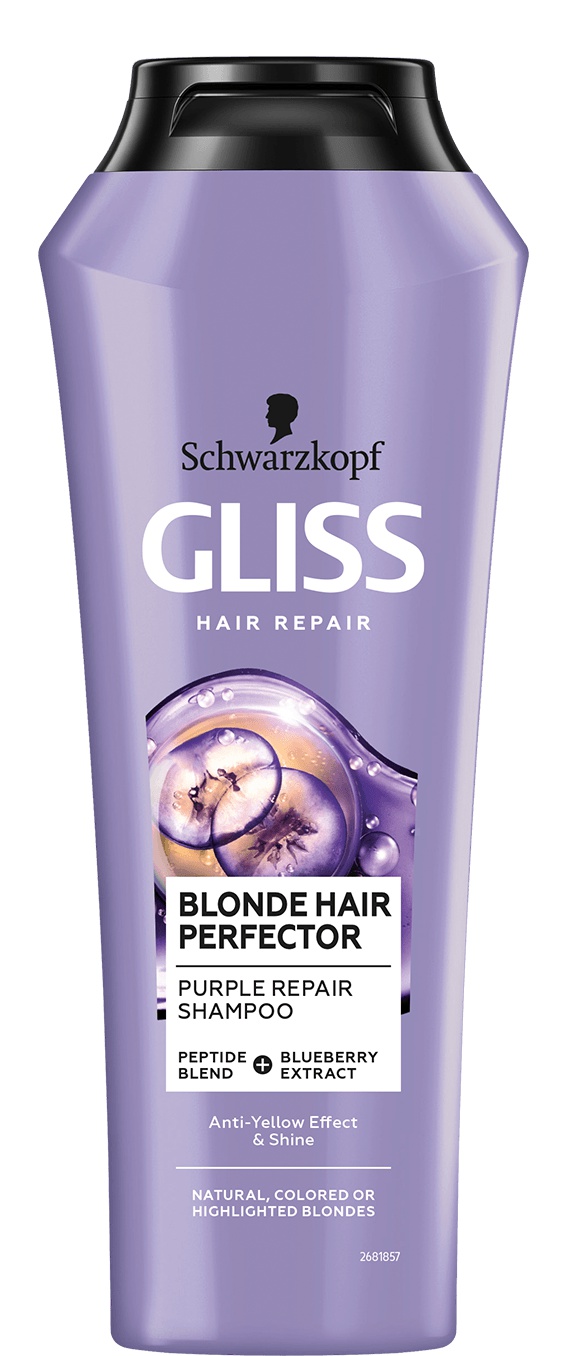 Schwarzkopf Gliss Blonde Hair Perfector Purple Repair Shampoo