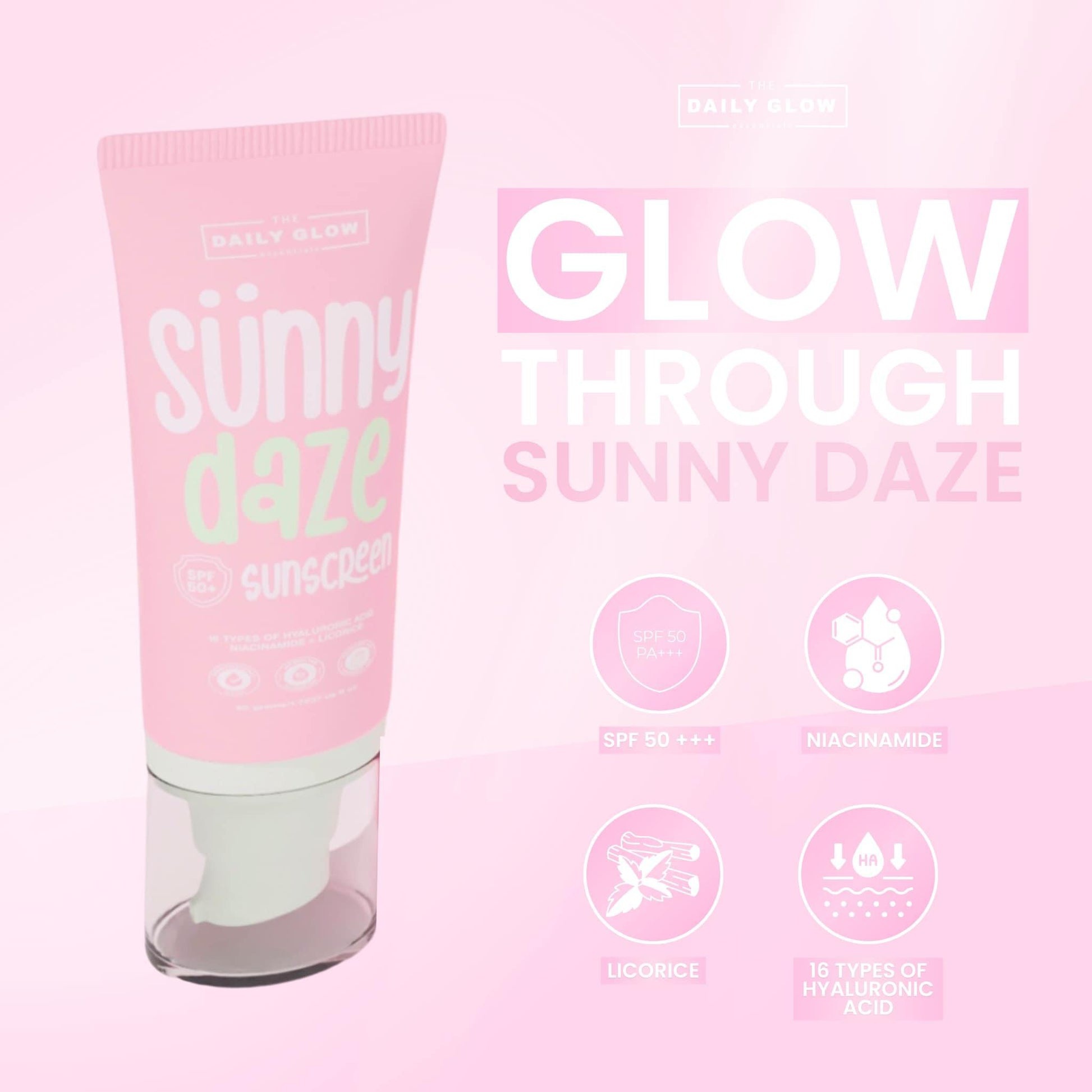 The Daily Glow Sunny Daze Sunscreen