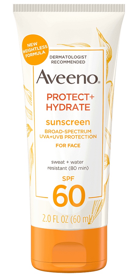Aveeno Protect + Hydrate Sunscreen Broad Spectrum Face Lotion SPF 60