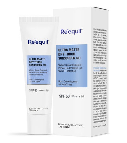 Re'equil Ultra Matte Dry Touch Sunscreen Gel SPF 50 PA++++