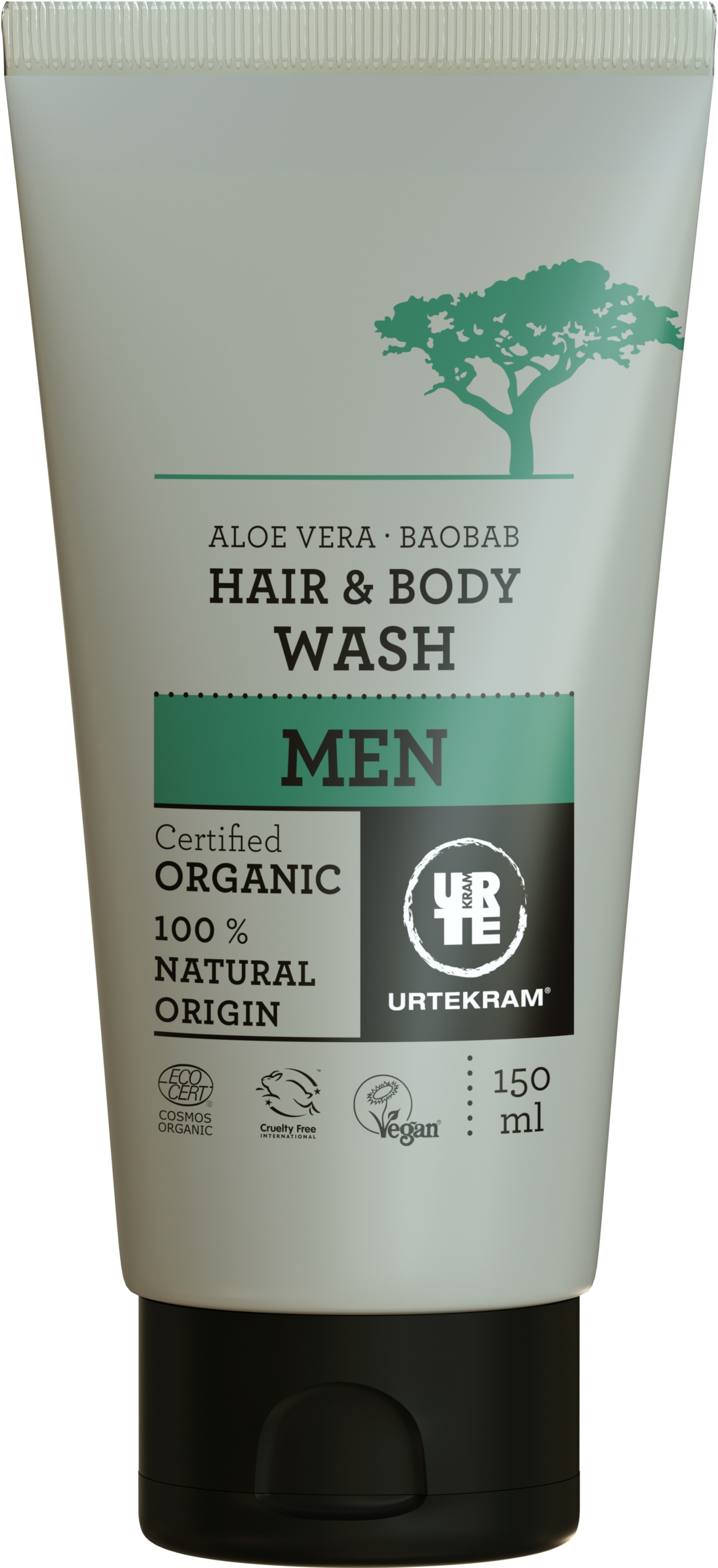 Urtekram Men Aloe Vera Baobab Hair & Body Wash