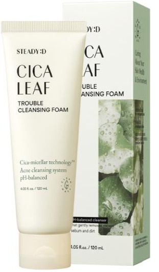 Steady :D Cica Leaf Trouble Cleansing Foam