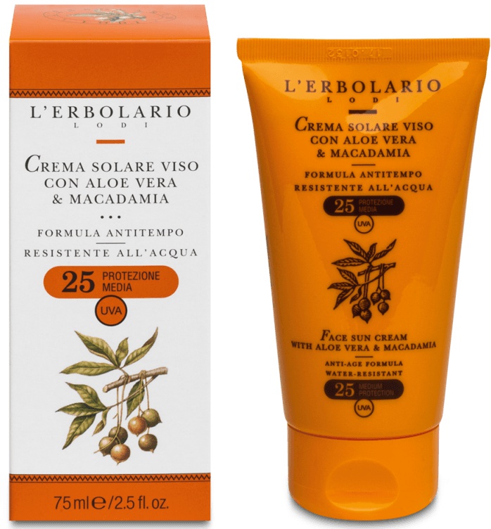 L'Erbolario Crema Solare Viso Anti-Tempo SPF 25