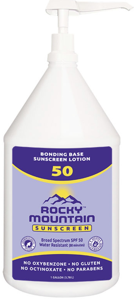Rocky Mountain Sunscreen Gallon Pump Spf50 Broad Spectrum
