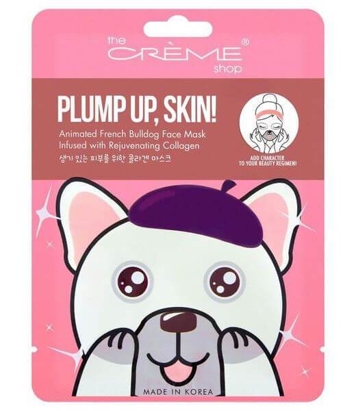 The Creme Shop Plump Up, Skin! Animated French Bulldog Face Mask
