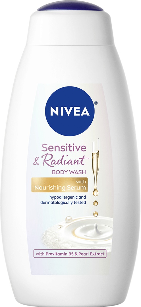Nivea Sensitive And Radiant Body Wash With Nourishing Serum