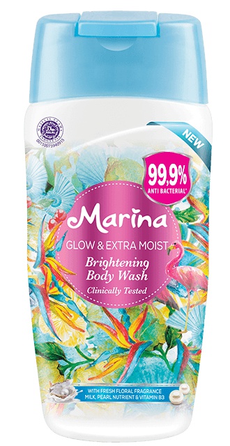 Marina Glow + Extra Moist Brightening Body Wash