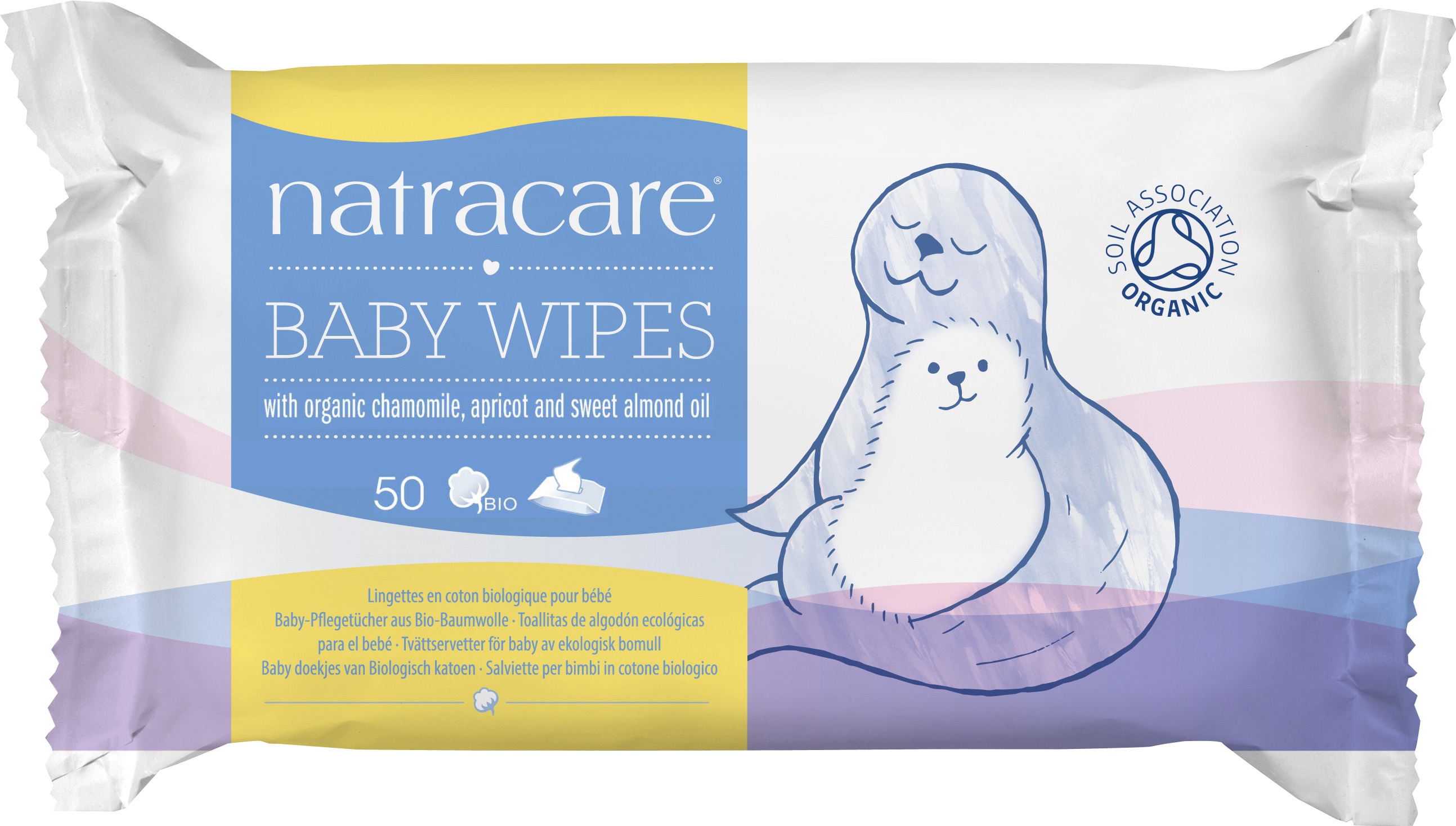 Natracare Baby Wipes With Organic Cotton