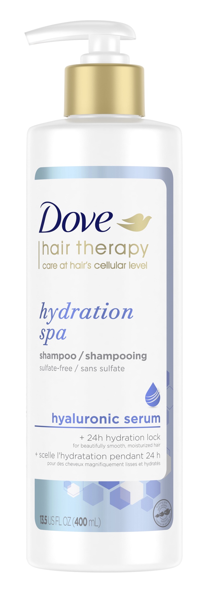 Dove Hydrating Shampoo, Hair Therapy With Hyaluronic Serum