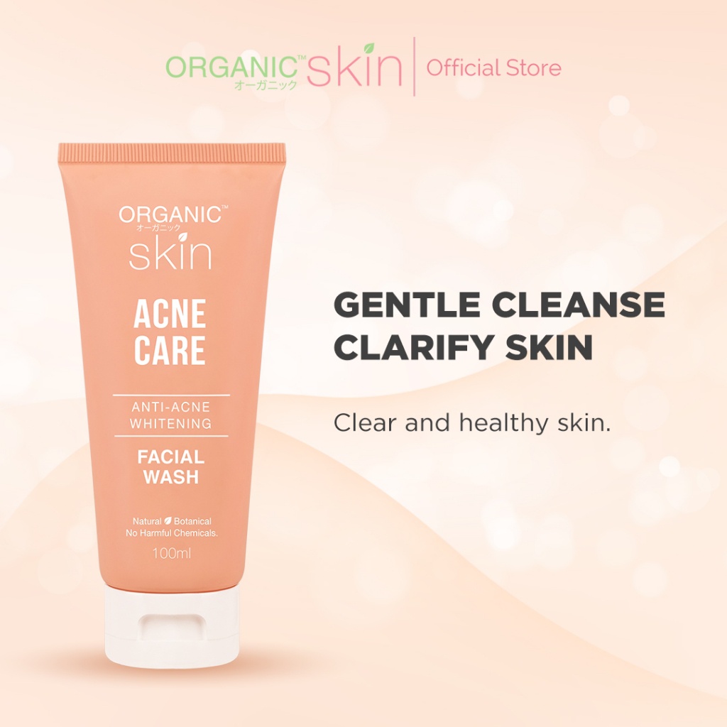 Organic Skin Japan Acne Care Antiacne Whitening Facial Wash Cleanser