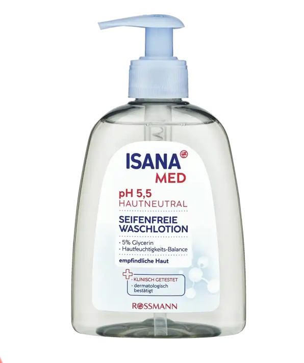 Isana Med pH 5,5 Seifenfreie Waschlotion