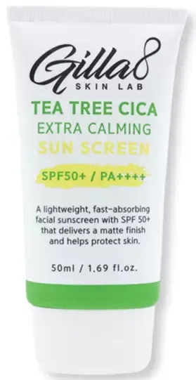 Gilla8 Tea Tree Cica Extra Calming Sun Screen