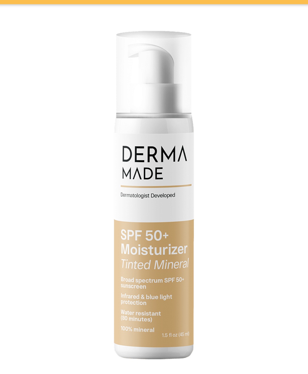 Dermamade Mineral Tinted Sunscreen 50+