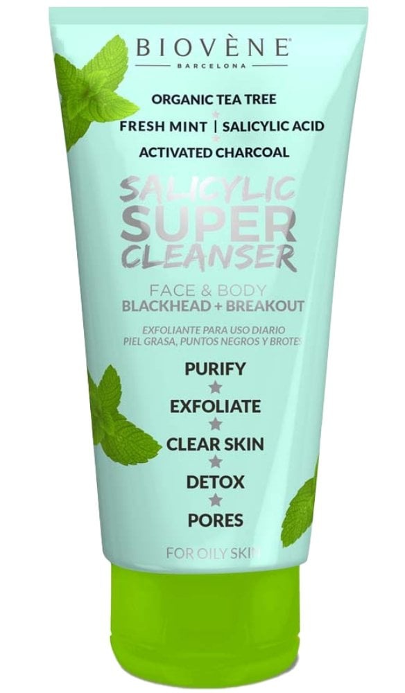 Biovene Super Cleanser Salicylic Acid + Organic Tea Tree Breakout Cleanser Face & Body