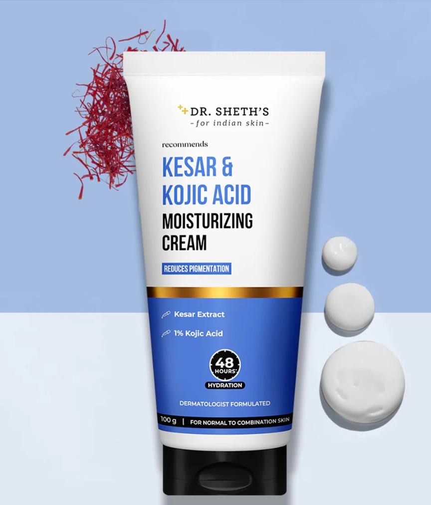 Dr Sheth Kesar & Kojic Acid Moisturizing Cream -