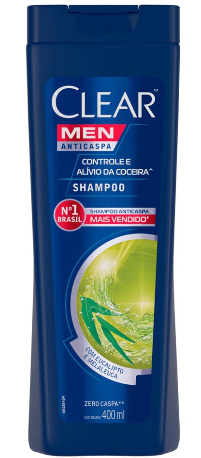 Clear Shampoo Clear Men Controle E Alívio Da Coceira
