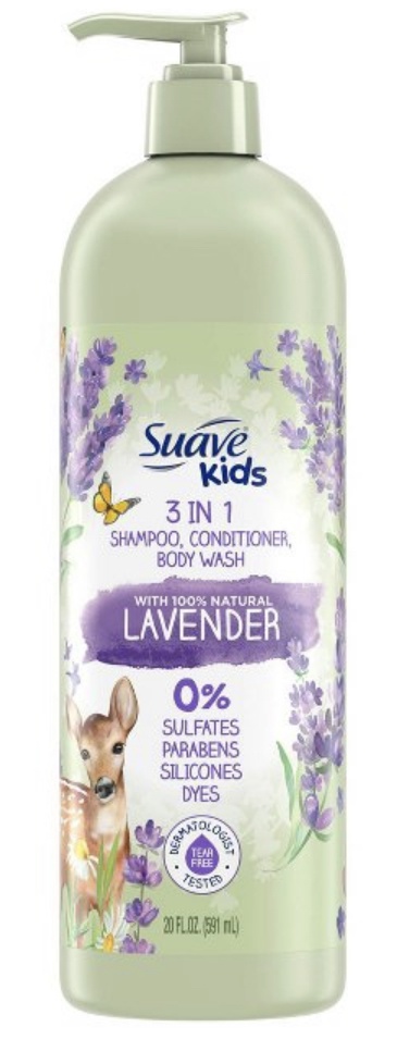 Suave 3 In 1 Shampoo, Conditioner, Body Wash