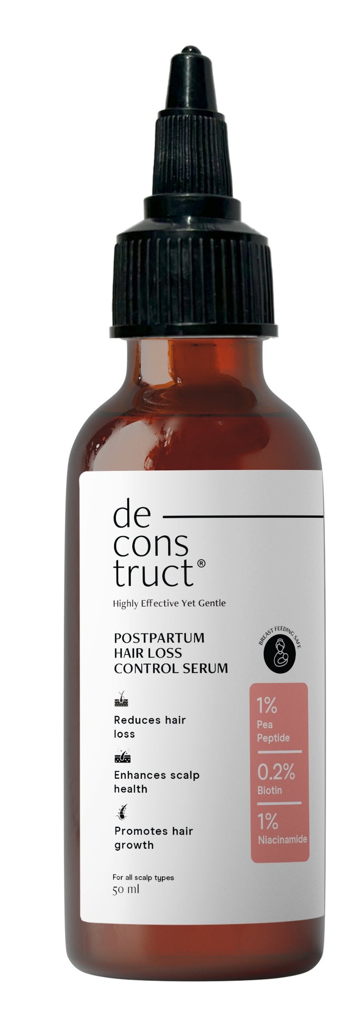 Deconstruct Postpartum Hair Loss Control Serum With Pea Peptide & Biotin